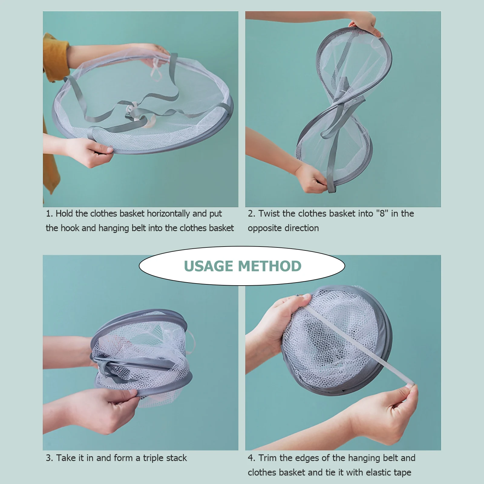 

1pc Folding Drying Clothes Net Foldable Mesh Socks Hanger Space Saving Apartment Home Use Laundry Hanging Rack Foldable