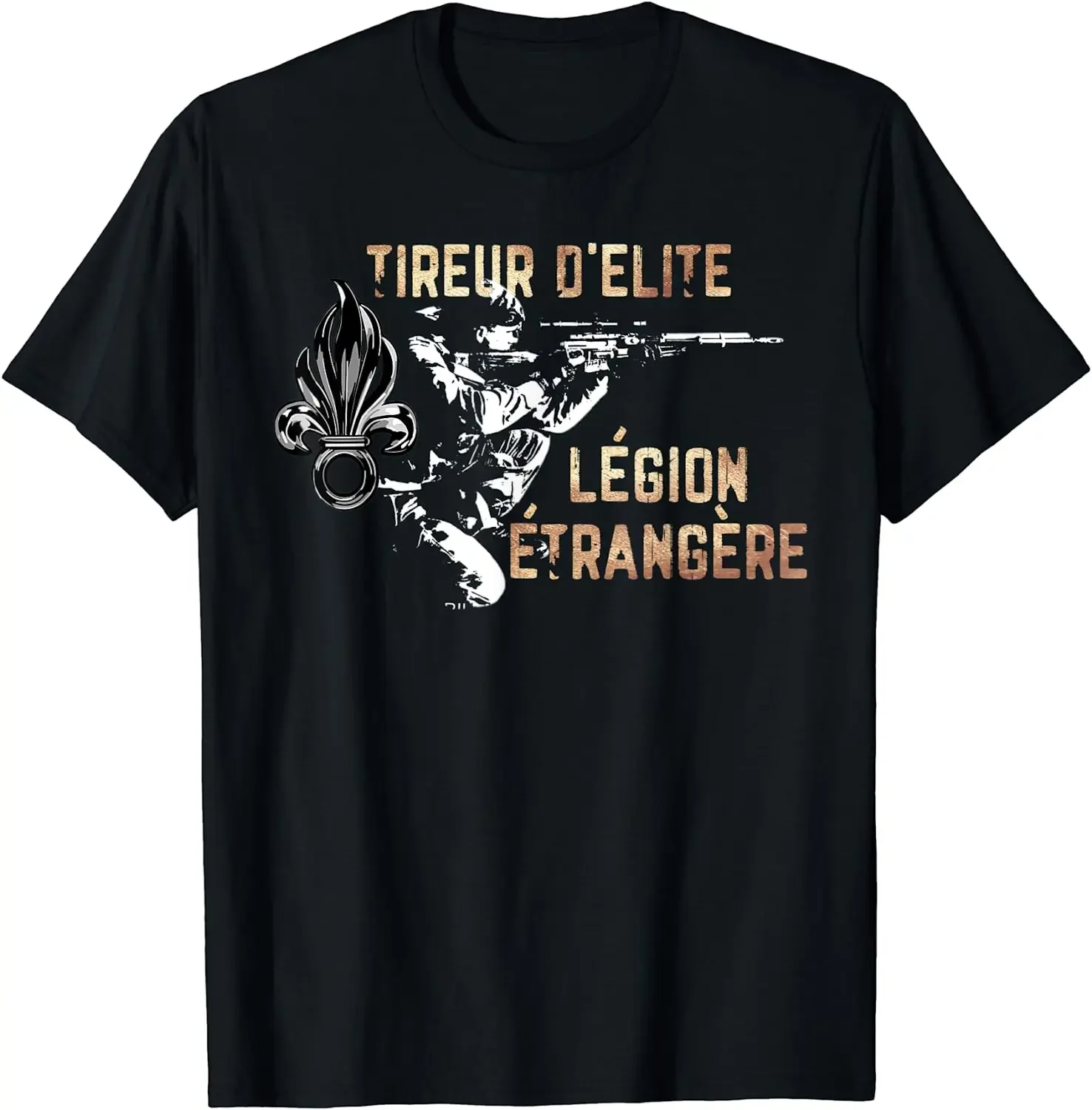 Légion Française - Sniper - Tireur D'Elite Men T-Shirt Short Sleeve Casual Cotton O-Neck Summer Shirt