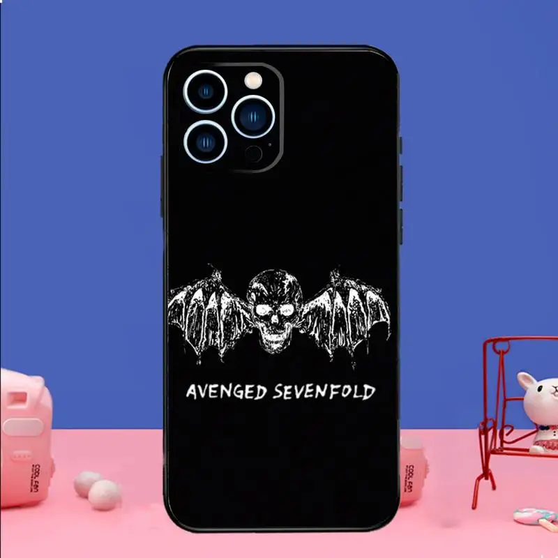 Avenged Sevenfold Phone Case Phone Case For iPhone 14 13 12 11 Pro Max Xs Xr X 7 8 Plus 12 13 Mini Silicone Black Cover