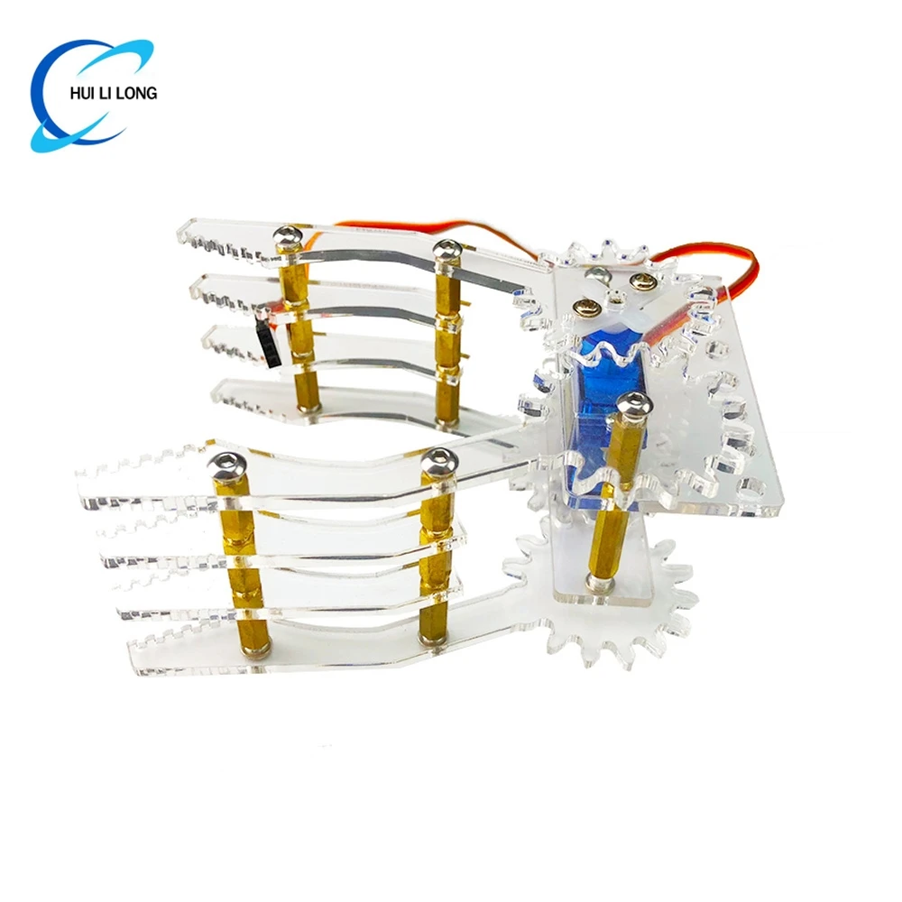 SG90 9g ترس التوجيه قبضة ميكانيكية مناور الملقط الاكريليك خياطة انتزاع متناظرة