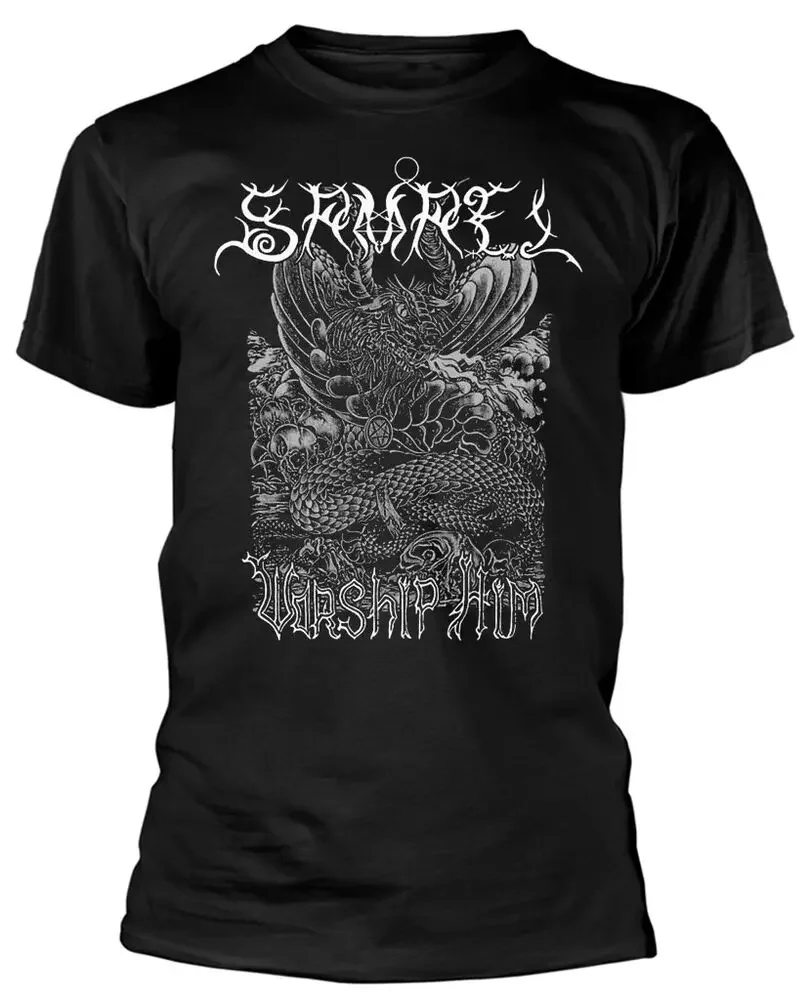 Samael Worship Him     Anime pattern for both men and women High quality cotton Short Sleeves