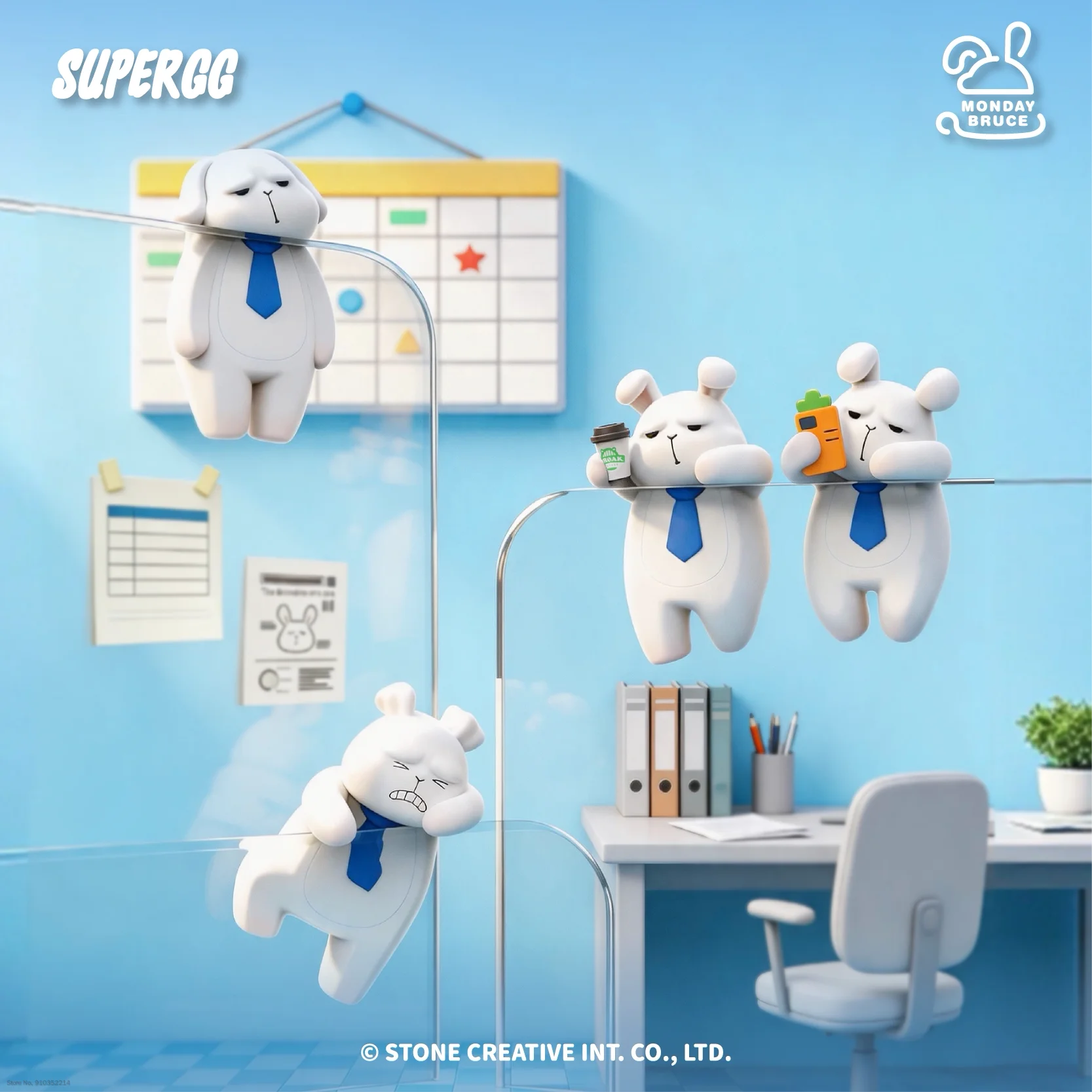 Supergg Monday Bruce Series Bl - Phone Accessories Blind Box ulasan dan harga