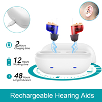 Mini Rechargeable Hearing Aid Digital Hearing Aids Adjustable Tools Invisible Sound Amplifier for Elderly Deafness Audifonos