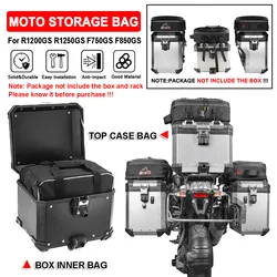 Bolsa de motocicleta para BMW R1250GS, R1200GS, Adventure LC 2013-2023, F750GS, F850GS, funda superior de maletero reflectante, bolsa interior expandible