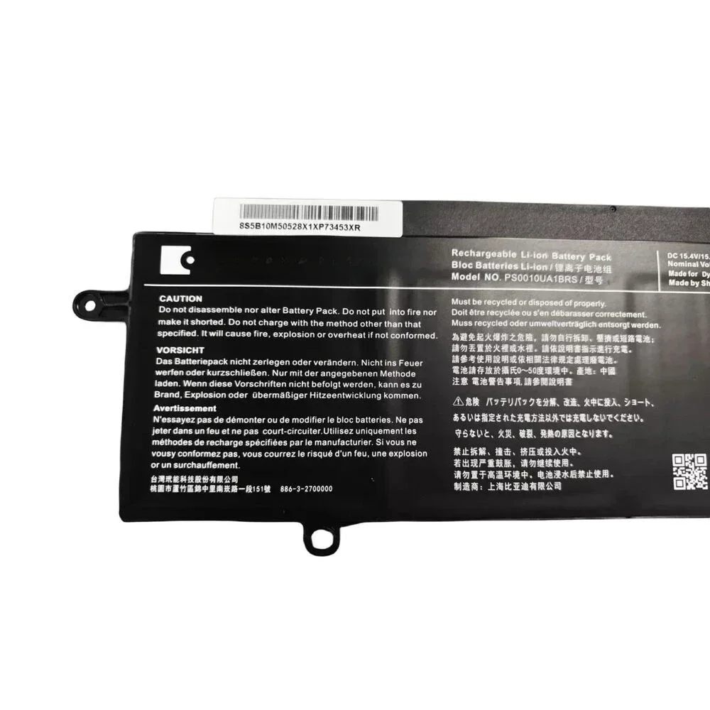 2025 New  PS0010UA1BRS Battery for Toshiba Dynabook Portege X30W X30W-J Laptop battery