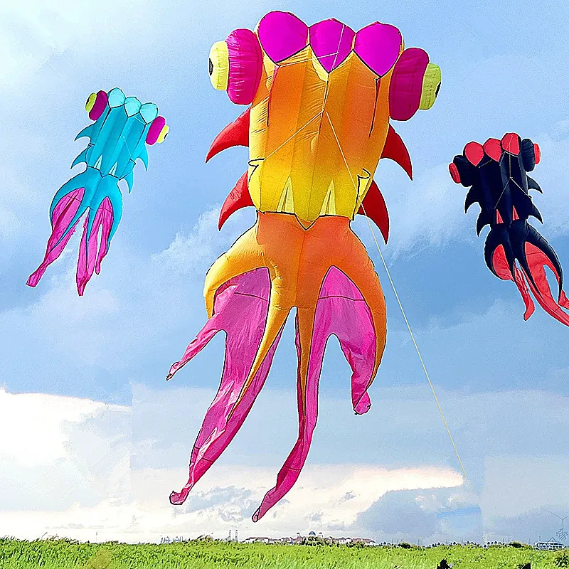 free shipping goldfish kite parapente profesional gel blasters outdoor play paper kite gaori kyen sport games for kids landscape