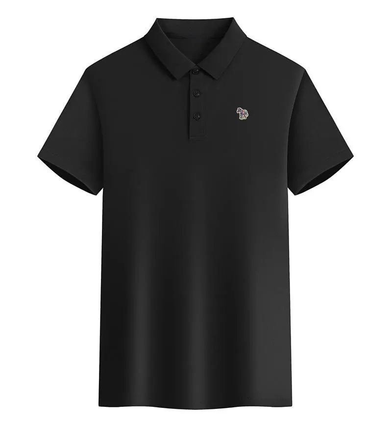 

2026Quality Cotton Polo Shirt for Men And Women with Little Cartoon Embroidery Comfortable Short Sleeve Summer T-shirt Tees Tops