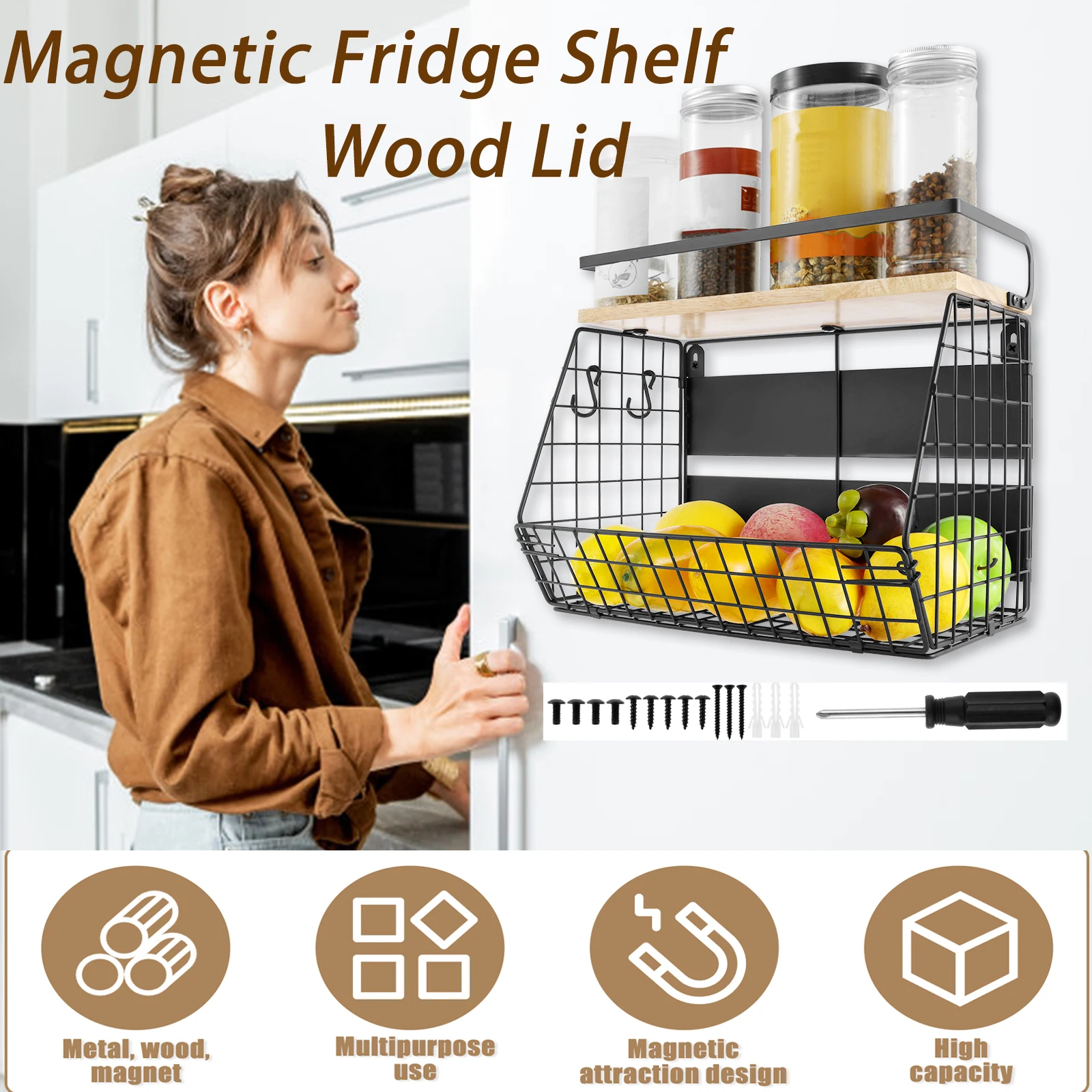 Etagere-magnetique-solide-pour-refrigerateur-avec-couvercle-en-bois-grande-capacite-pour-fruits-et-legumes-epices-organisateur-multifonctionnel-cote-refrigerateur