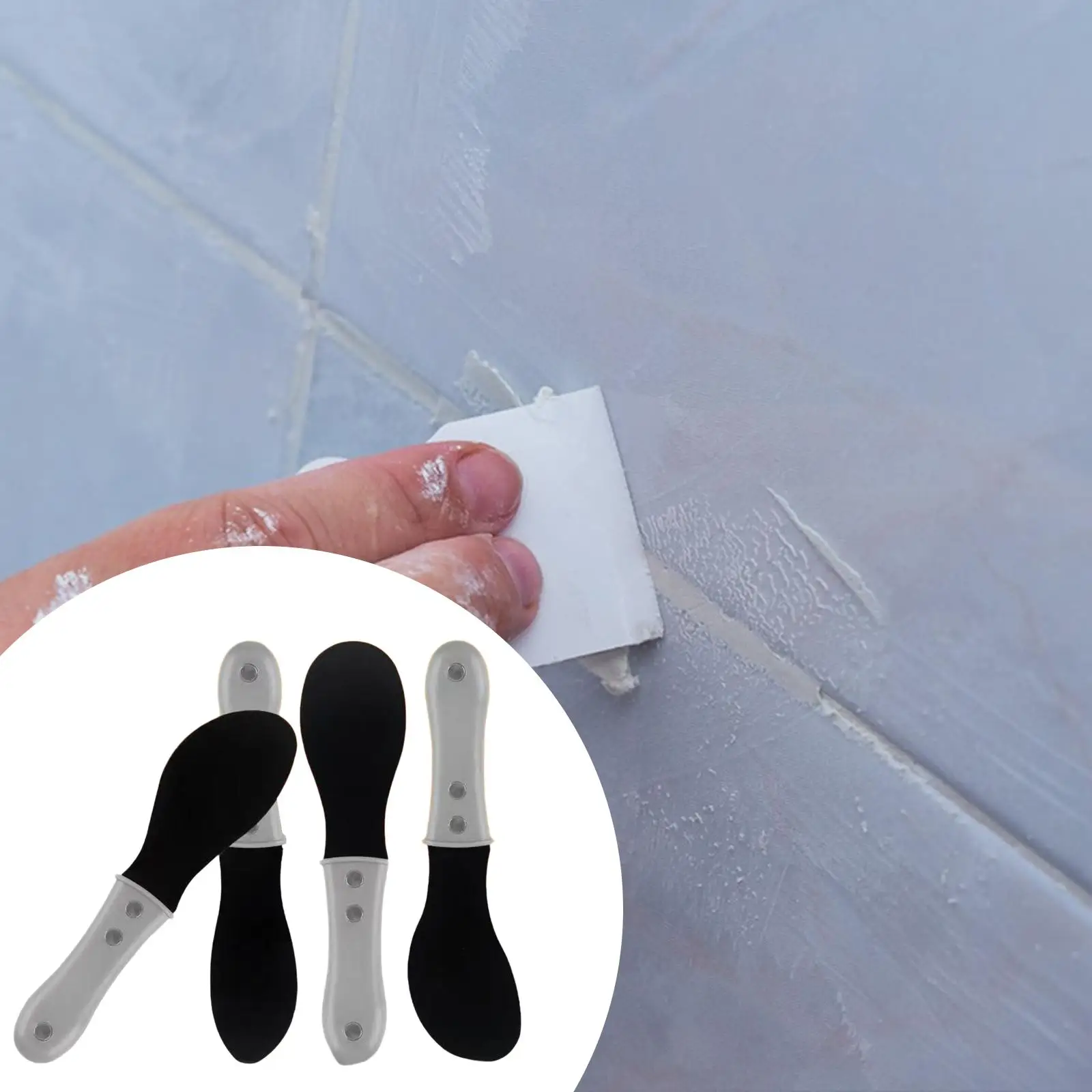 4 Pieces Caulk Finishing Tools Metal Caulking Spreaders Practical Smoothing Finisher for Window Basin Countertop Indoor
