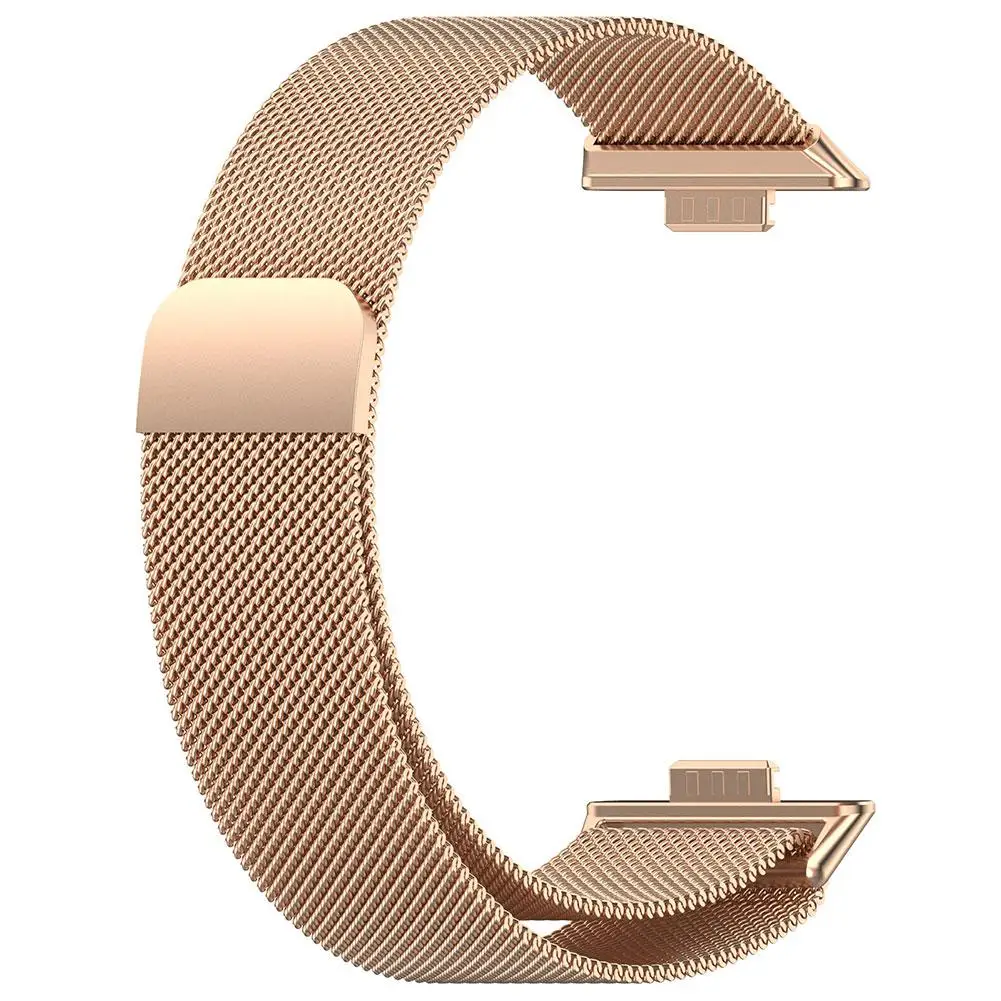 Tali jam tangan Huawei, kualitas tinggi untuk jam tangan Huawei Fit 3 tali jam tangan pintar Milanese Loop gelang magnetik gelang tangan Fit3 sabuk D7Y2