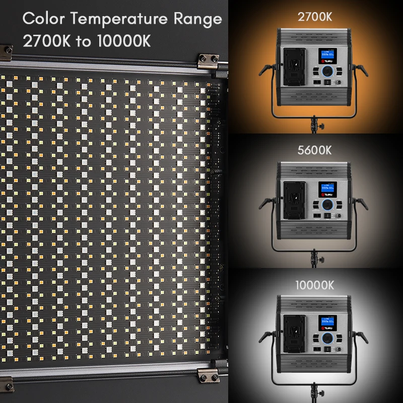 TOLIFO GKS100RGB RGB LED panneau de photographie vidéo lampe de remplissage 2700-10000K tournage lumière vidéo pour Studio Photo en direct
