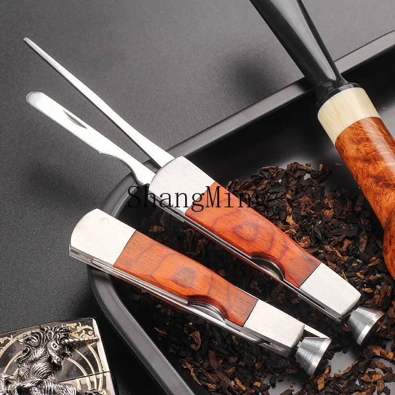 DSA Metal Smoke Press Rod, 3-in-1, Sticky Wood Pipe Cleaning Tools Accessories Smoking Sets