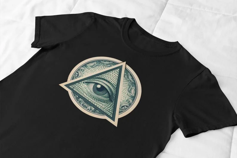 The Eye of Providence The Eye of The Illuminati The Eye of The All-seeing Mystic Symbol Esoteric T-shirt The Eye of The Spirit