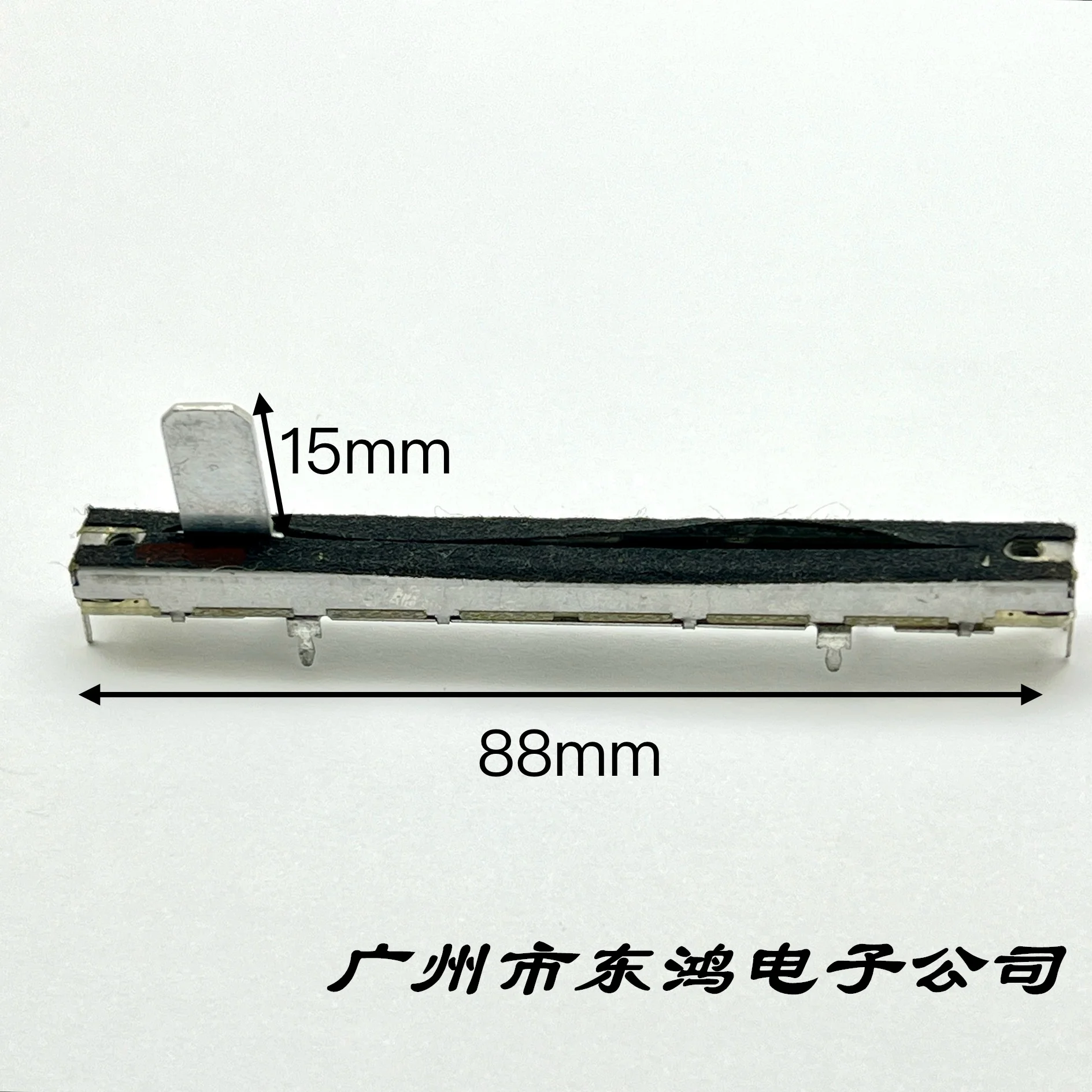 1pcs 88mm direct sliding potentiometer single link A10K handle length 15mm square handle