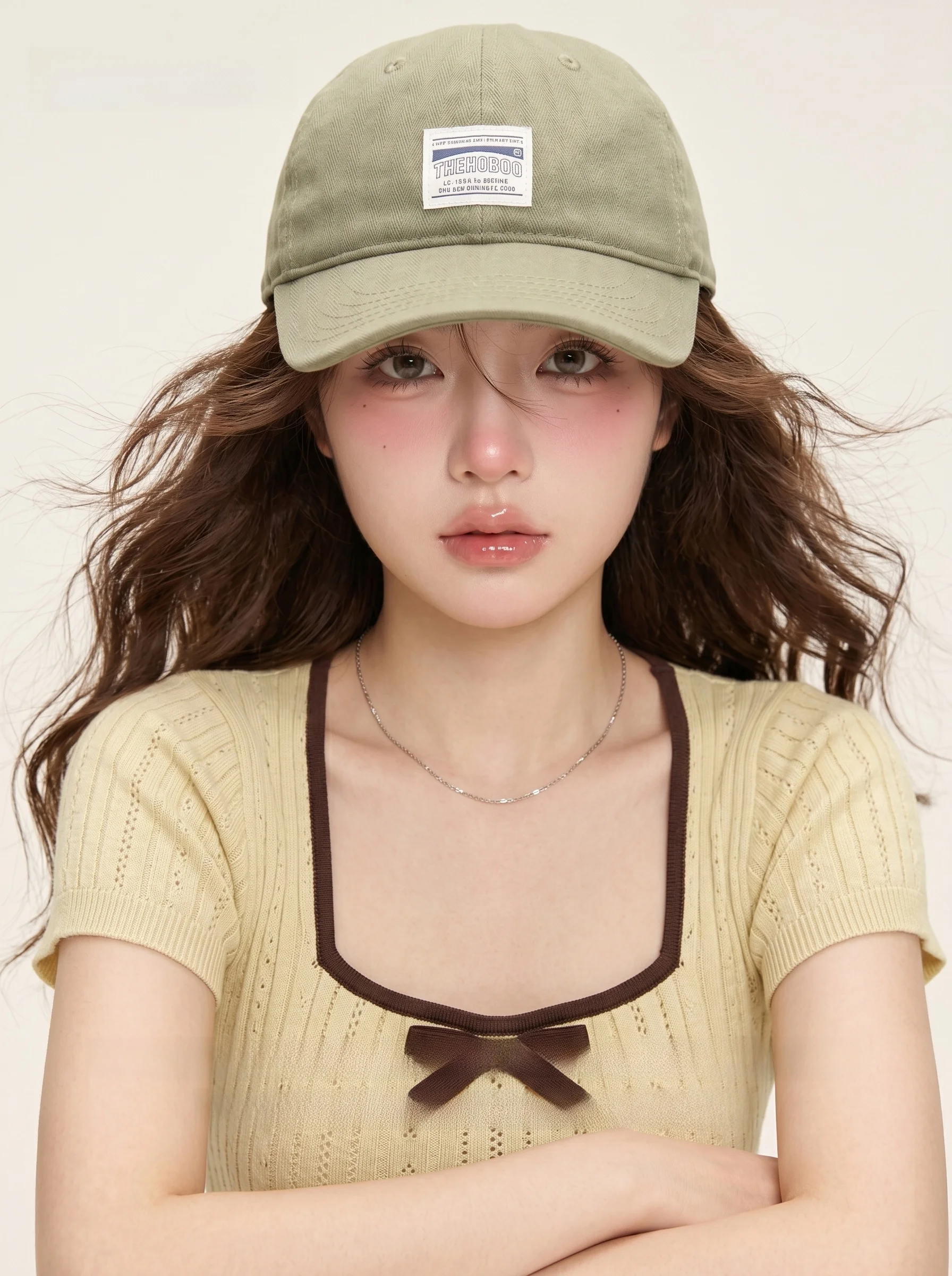 

Lab Style Men's Large Head Size Summer Cap Short Brim Hat Unisex Adjustable Deepened Duckbill Cap Breathable Cotton Sunshade