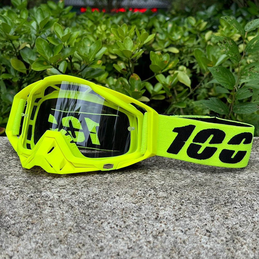 Gogle motocyklowe 100 Gogle wyścigowe Motocross Okulary motocyklowe Gogle motocrossowe Okulary rowerowe Okulary Mtb