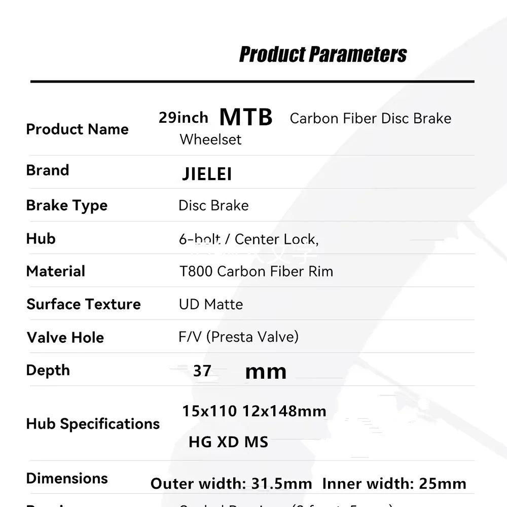 29er MTB Carbon-Laufradsatz Ultraleicht Trail XC Ratchet-System 36T Nabe HG XD MS Kompatibel Mountainbike-Räder – Detail 1