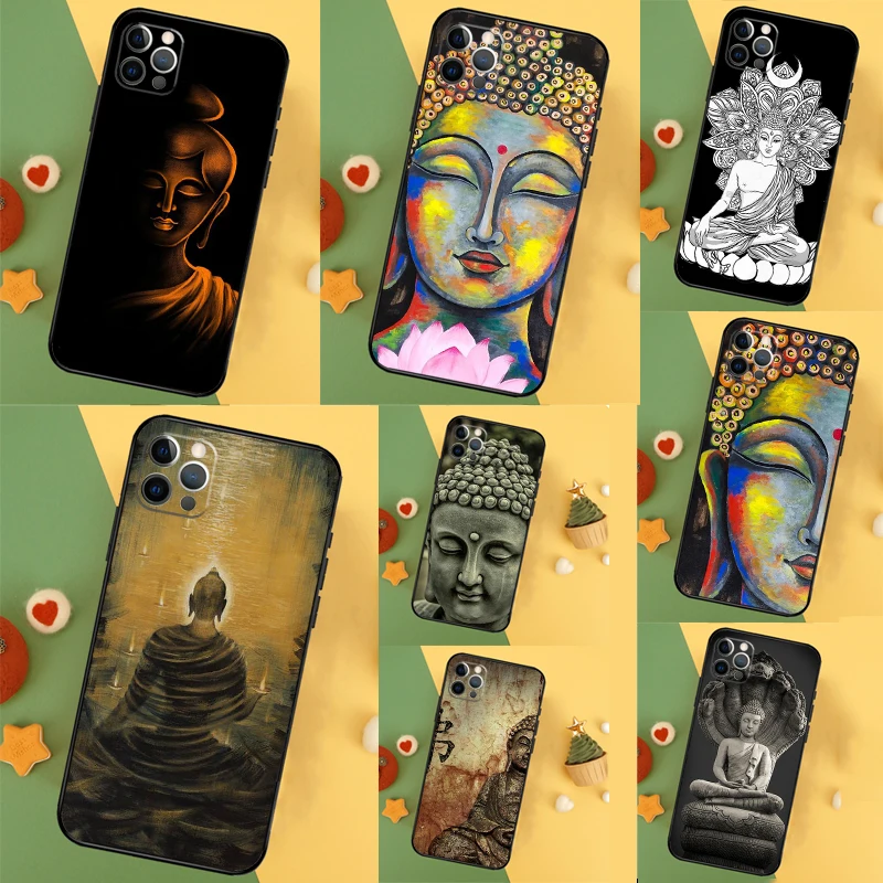 Gautama Buddha Case For iPhone 13 12 Mini 11 14 16 15 Pro Max 7 8 Plus X XR XS Max Back Cover