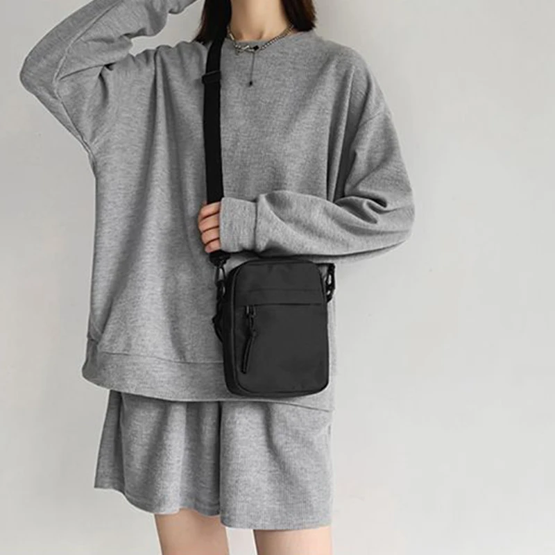 

Мужские и женские сумки на одно плечо, сумки через плечо, однотонные маленькие сумки на одно плечо, легкие сумки для мобильных телефонов.