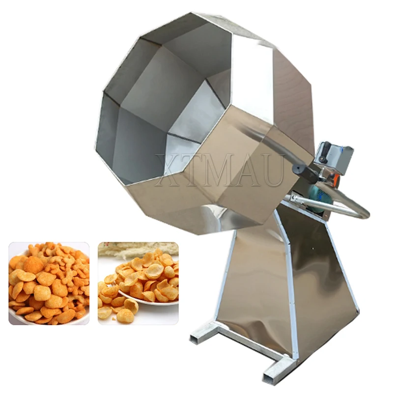 

Potato Chip Flavor Flavour Mixer Drum Peanut Seasoning Machine Octagonal Snack Coating Drum Mixer