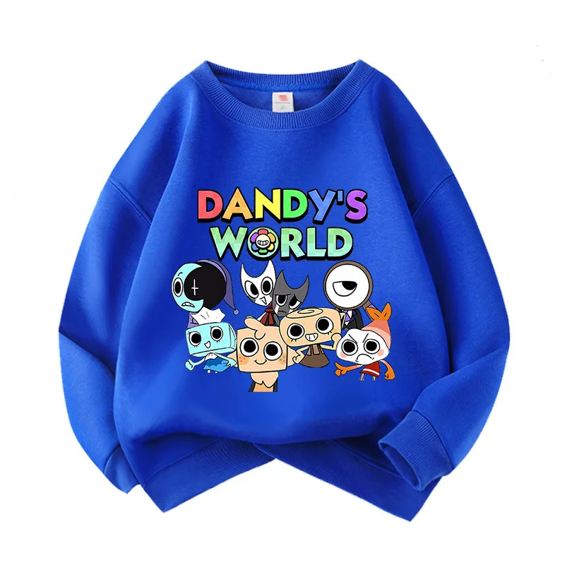 Dandy's World Hoodies Spring And Winter Sweatshirt Keep Warm Hoodie Sweatshirt Cartoon Dandy's World Costumes For Kids Girls