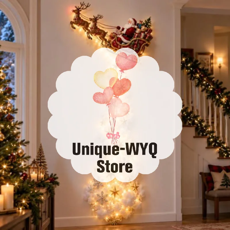 Christmas Magic Trail Wall Light, LED Cascading Holiday Decor,Warm White Glow, Space-Saving Wall Decor, Easy Wall Placement