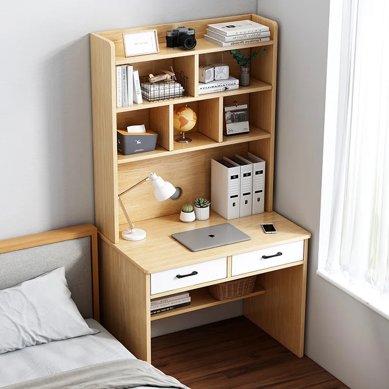 Integrated desktop computer home student bookcase bedroom learning writing table