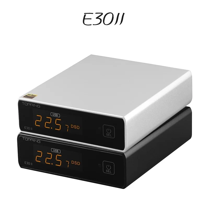 To E30 II Decoder 2*AK4493S DAC Hi-Res Audio XMOS AU208 Touch Operation E30II with Remote Control Preamp DAC