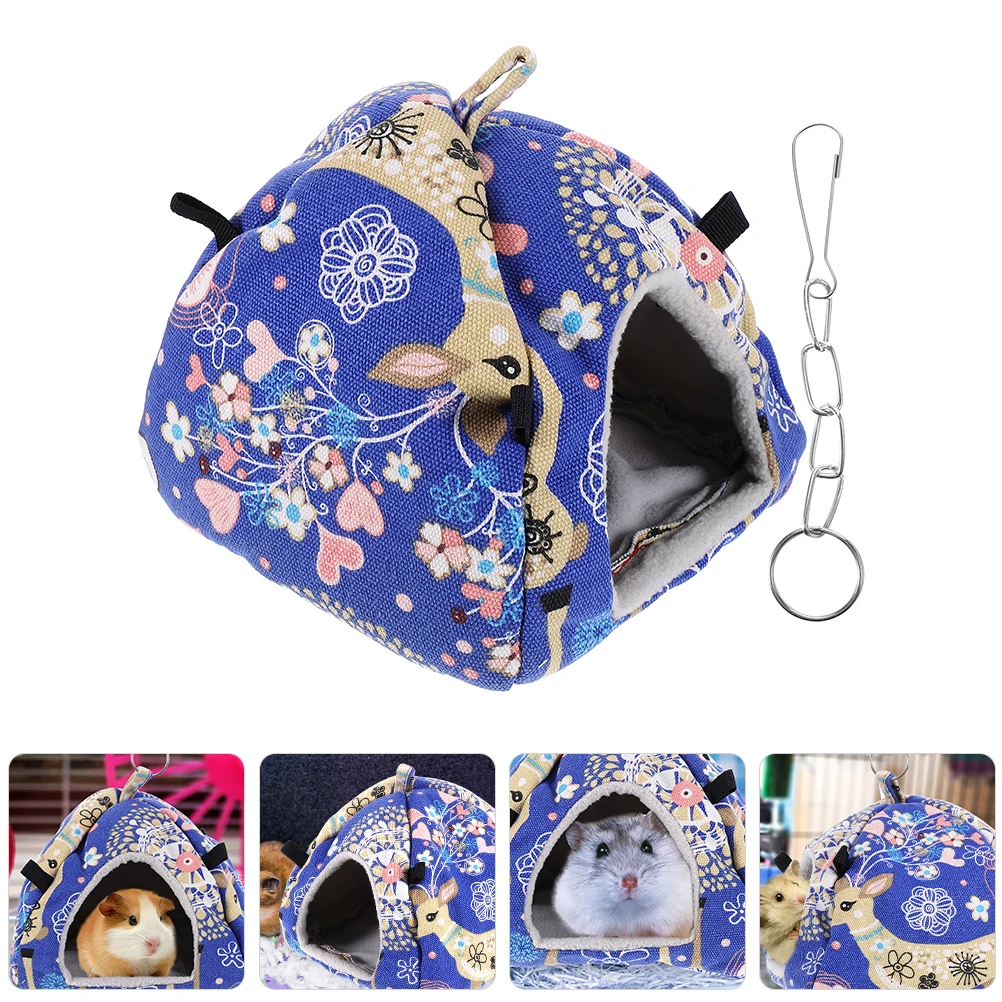 

Small Animal Bed Hamster Hut Nest Accessories House Warm Cotton Pet for Hamsters