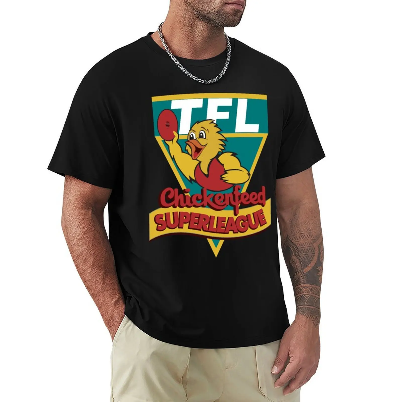 

Chickenfeed TFL Superleague T-Shirt plus size tops customizeds anime stuff funny shirt cotton mens graphic t-shirts