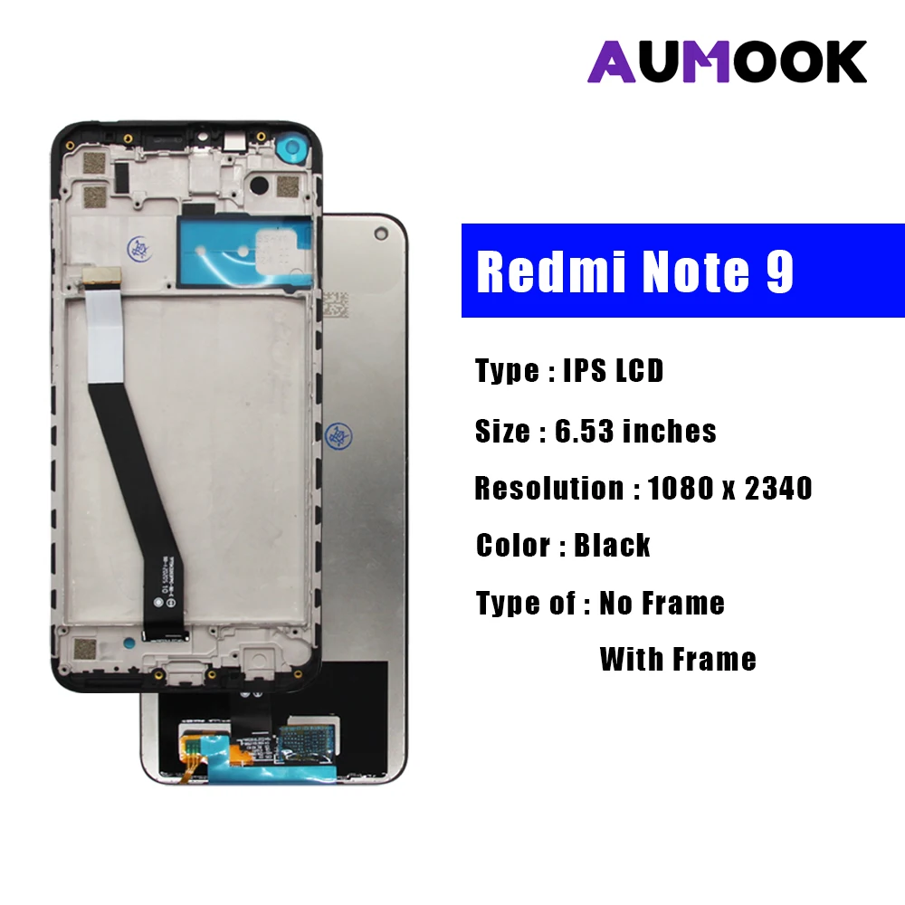 for Redmi Note9/10X 4G  AAA+ IPS LCD Display Touch Screen Digiziter Assembly pantalla For Redmi 10X/Note9 LCD Display