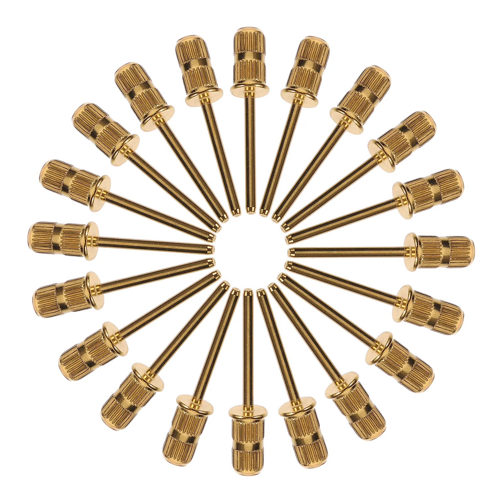 

20Pcs Nail Drill Heads Sanding Band Shaft Replacement Manicure Tool for Natural Artificial Nails Nail Drill Bits Pedicure File