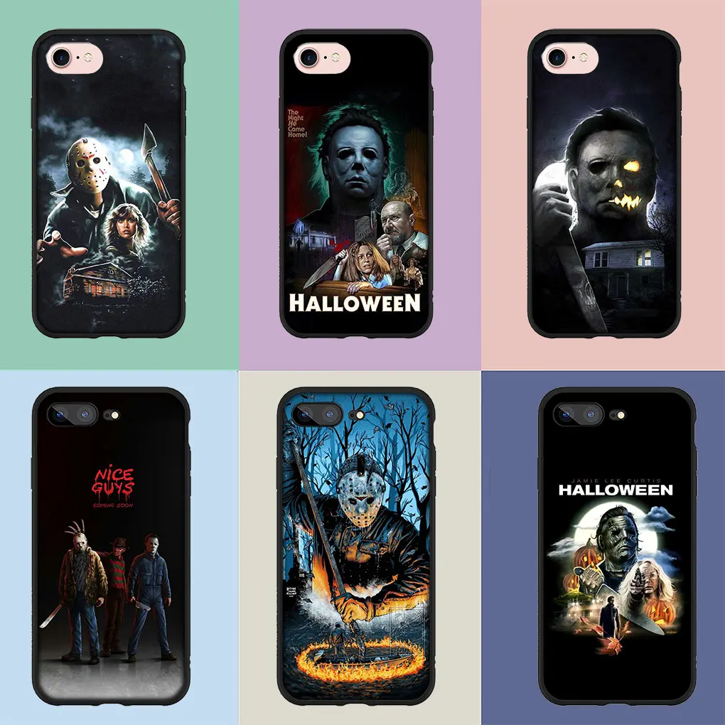 Halloween Curse Of Michael Myers Soft Phone Cover for Apple iPhone 16 15 14 13 12 11 Pro Max 6 6S Plus + SE 16+ 14+ Case