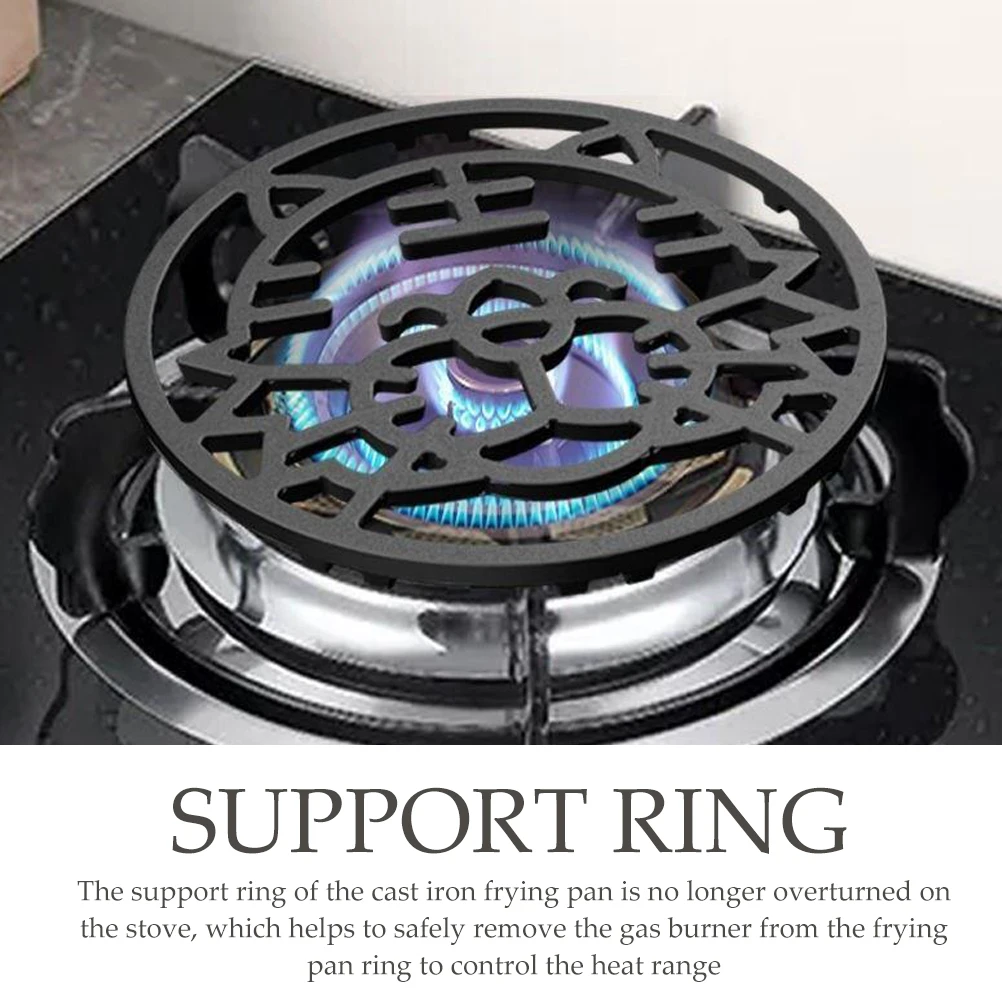 

Pot Rack Kitchen Wok Burner Stand Stove Support Gas Holder Cast Iron Ring for Pan