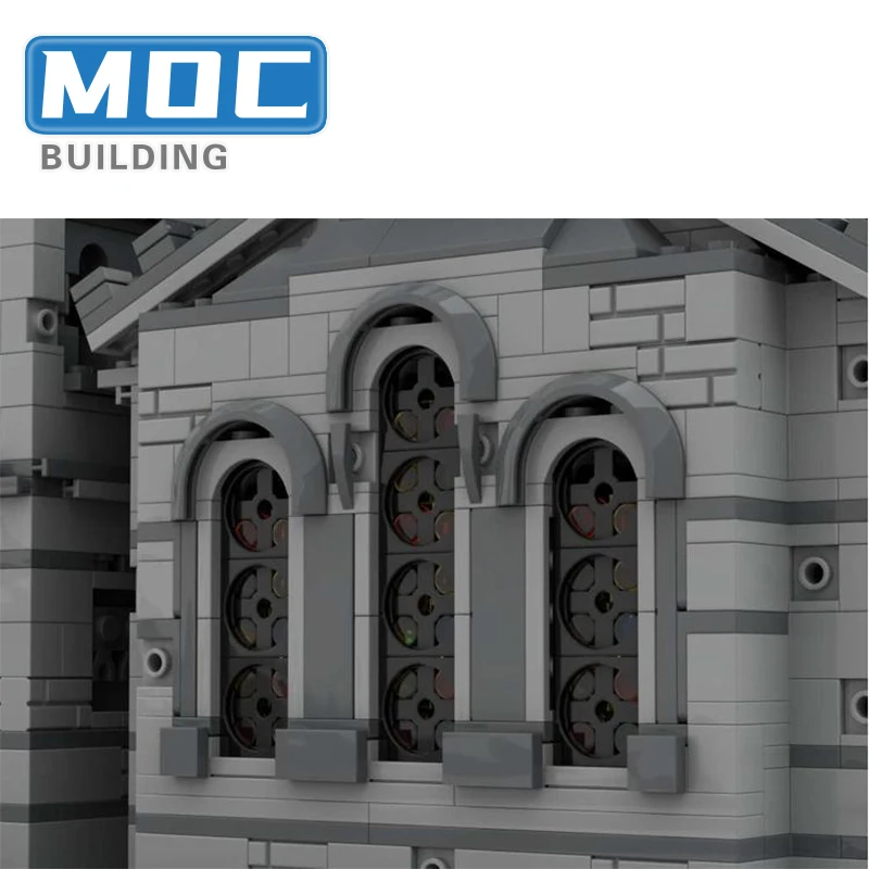 Middeleeuwse Kerk Modulaire MOC Bouwstenen Notre-Dame DE Model Vintage Beroemde Kerk Kasteel Technologie Bricks Speelgoed Kerstcadeaus