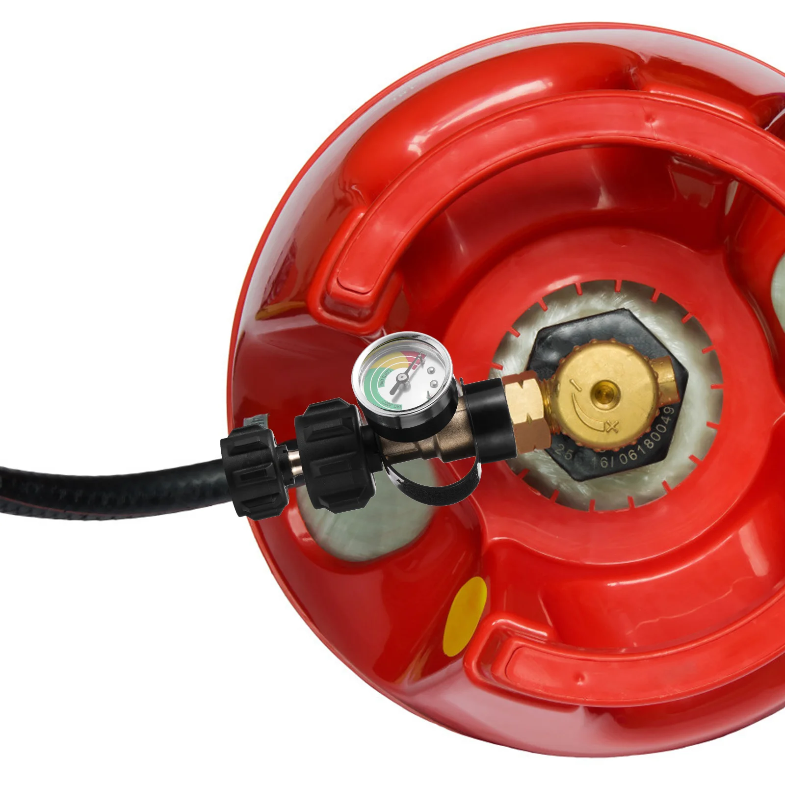 Adattatore di ricarica per serbatoio di propano da 1 libbra Materiale in ottone Strumento di trasferimento del gas di facile installazione Filettatura standard USA Campeggio Barbecue Gas esterno