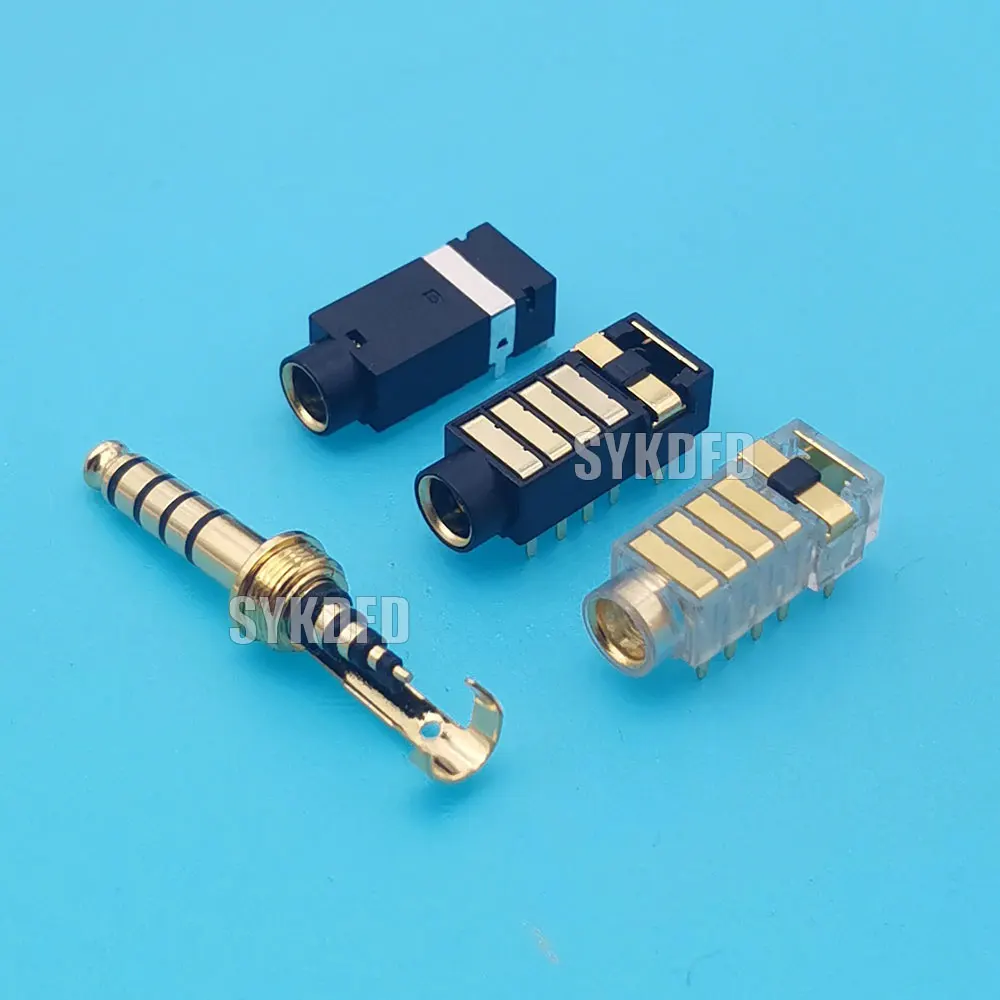 

PJ-4.5 Male/Female Socket plug Gold Plated 4.5mm Headphone Power Socket 5 Poles Audio For Sony Player 4.4 Balance Receptacle