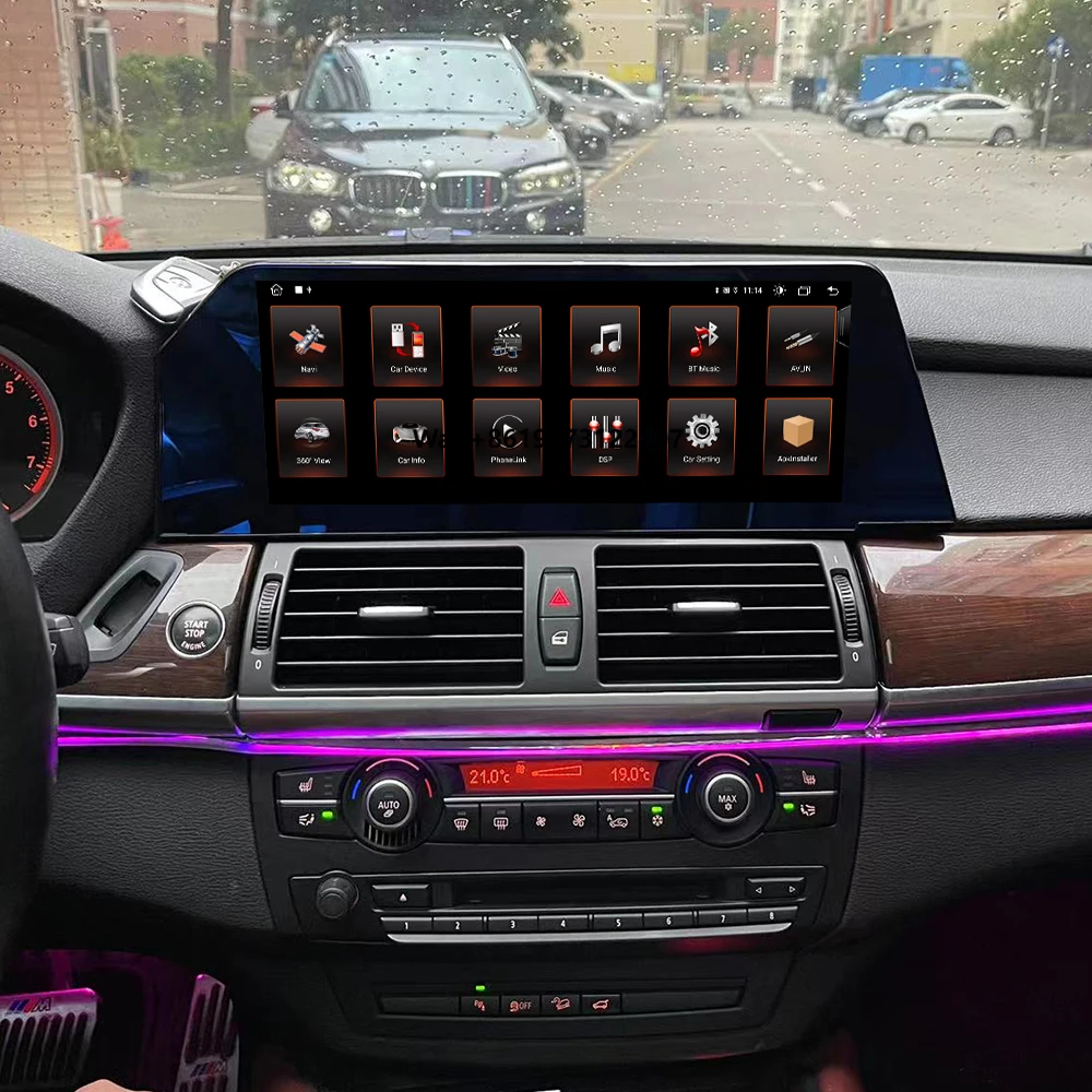 

Blade Screen Car Video Radio Stereos DVD Player Multimedia System Android 11 GPS Navi Carplay for X5 2014-2018