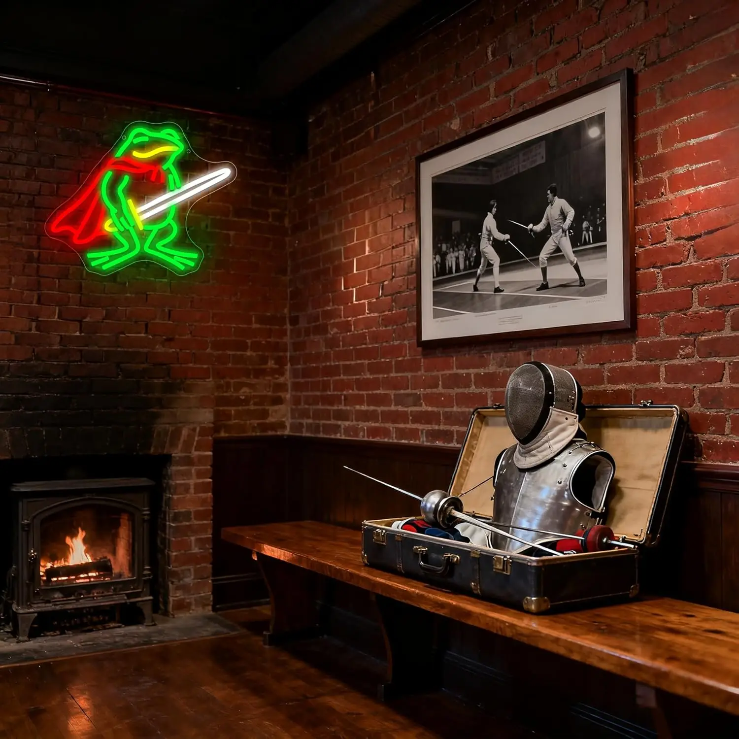 الضفدع النيون عكس الضوء LED لطيف الحيوان ضوء تسجيل جدار ديكور للرجل كهف فنون الدفاع عن النفس غرفة المرآب بار البيرة حفلة عيد الميلاد Bir #4