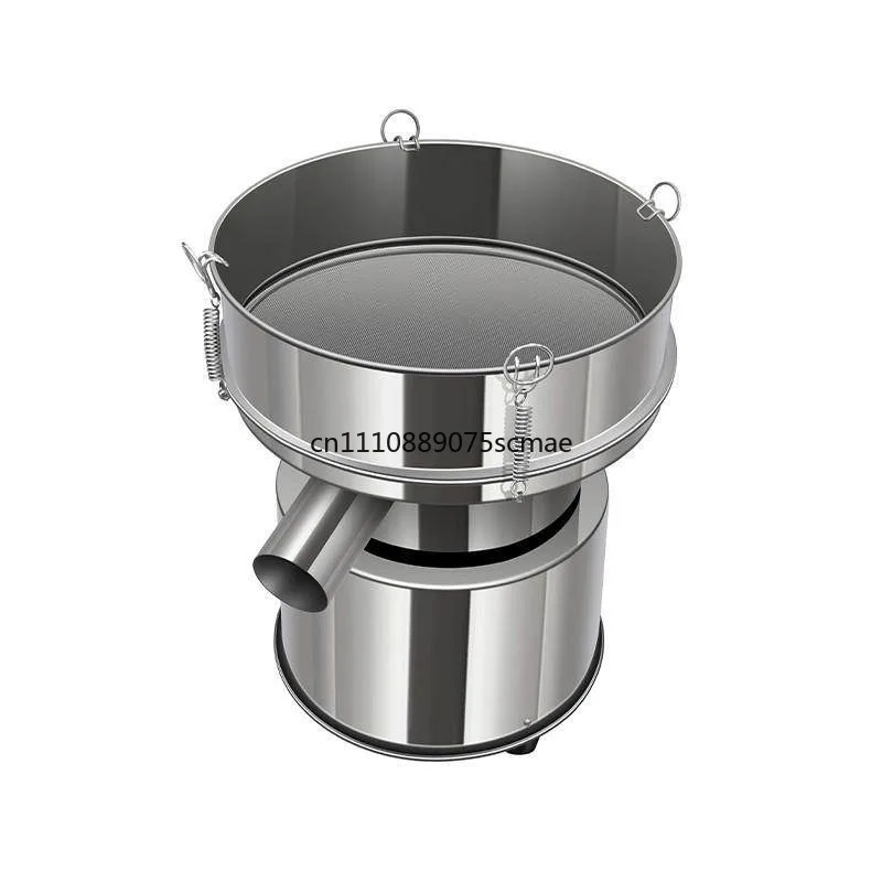 Stainless Steel Small Electric Vibrating Screen Powder Sifter for TCM Powder Plastic Powder Soy Milk Filtration