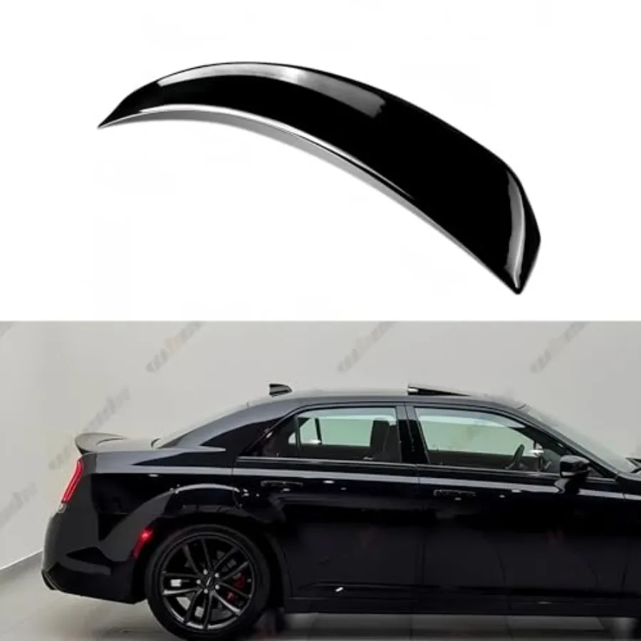 

Rear Spoiler Compatible with 2011-2023 Chrysler 300 300C 300S Duckbill Spoiler Fits for 11-23 Exterior High Kick Trunk Tail Dec