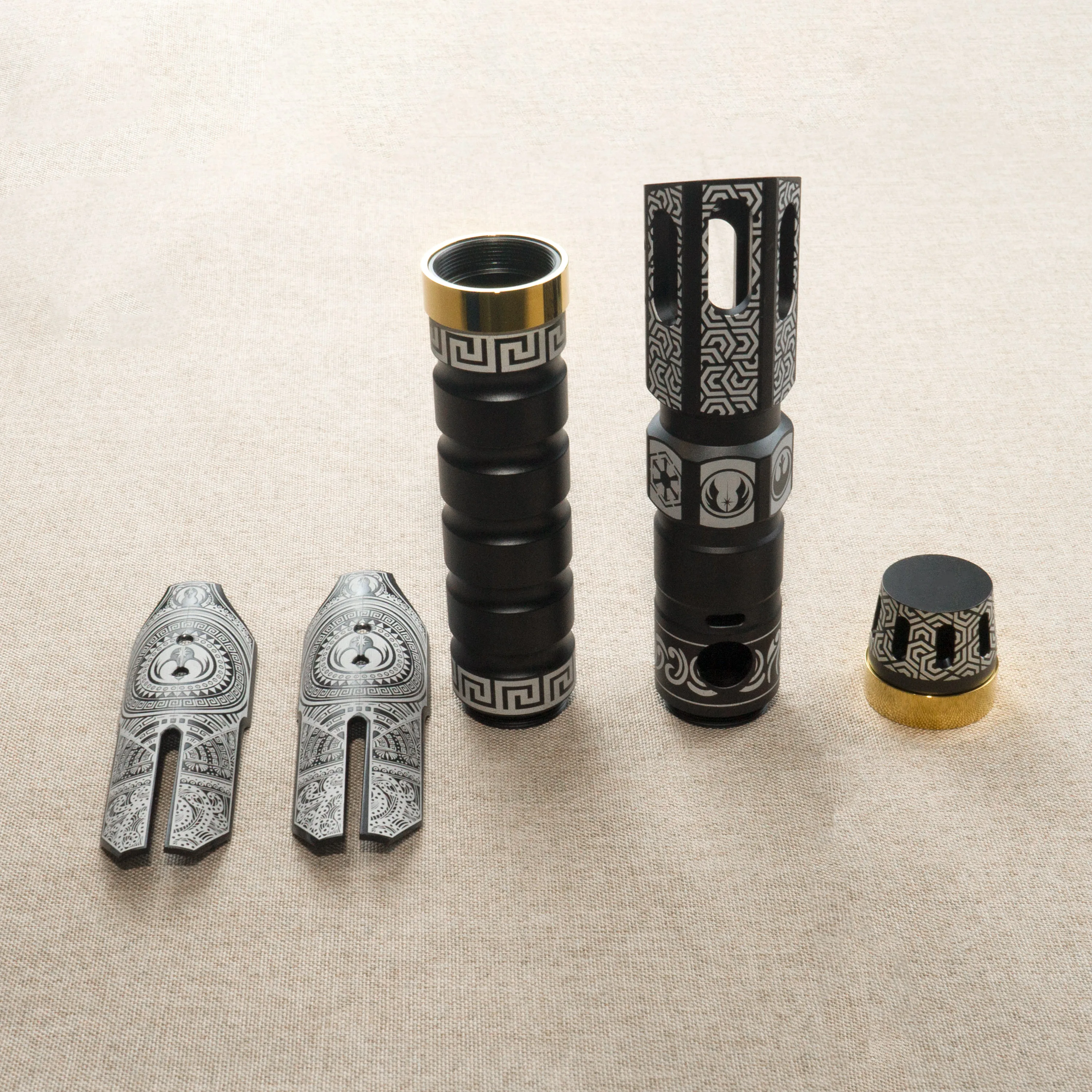 DiYsabers lightsabers accessories metal Aviation aluminum fabrication material empty handle does not include electronic