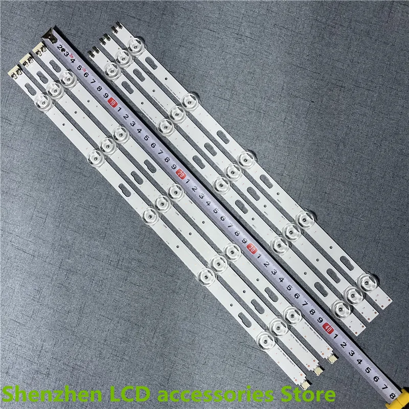 LED الخلفية بار لسامسونج UN43TU7000 UN43TU8000 UN43TU8200 UE43TU7100 UN43TU700DF BN96-50319A 50320A LM41-00868A 00867A 3V