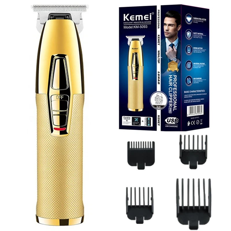 

Original Kemei Metal Barber Hair Trimmer For Men Professional Beard Hair Clipper Electric Hair Cutting Machine Rechargeable