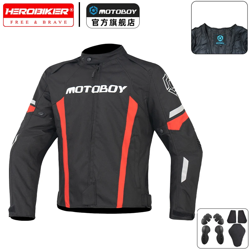 

Men's Motorcycle Clothing Cold-proof Biker Jacket Windbreaker Motorcycle Accessories Motorcycle Protective Clothing for 4 Season