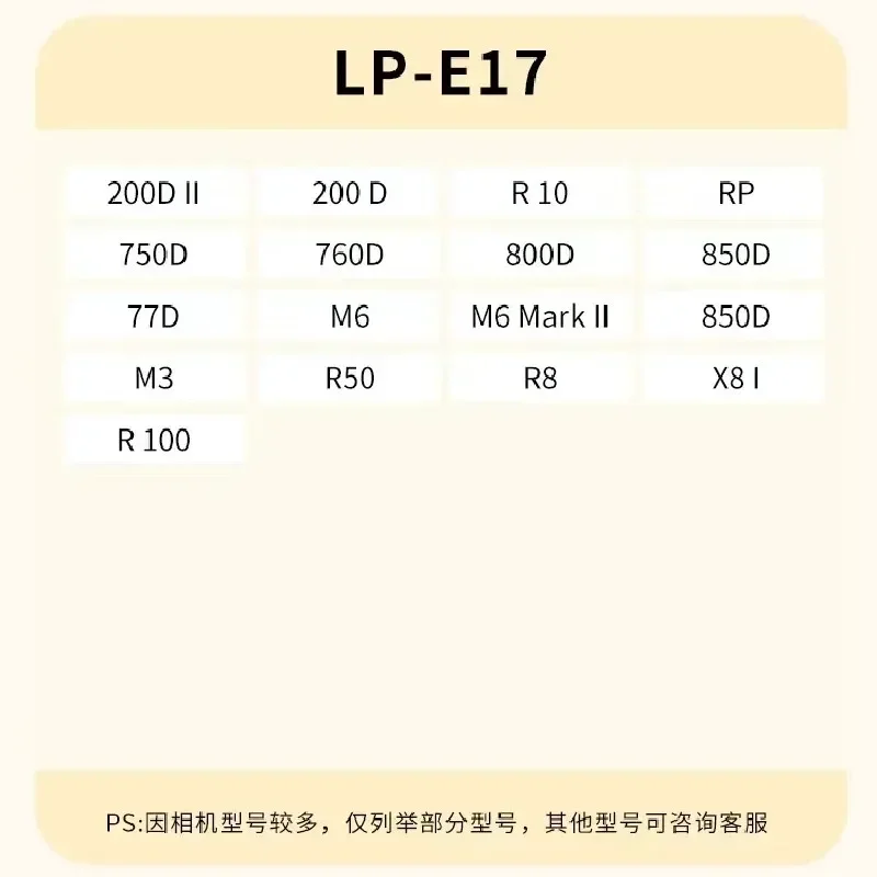 100% Original 1040mAh pour IL LP-E17 LPE17 EOS R8 R10 R50 R100 RP 77D 200D exécuter D 760D 800D 850D M3 M5 M6II M6 X8I Caméra Batterie