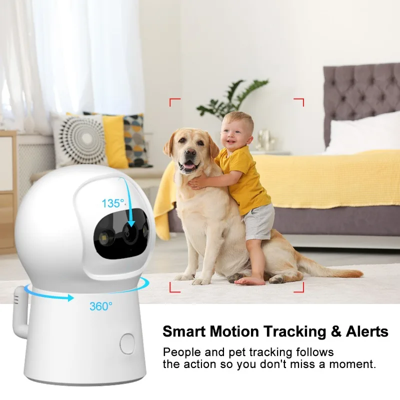 Network WIFI High-definition Camera AI Algorithm Baby Care Camera One Click Call Y02A