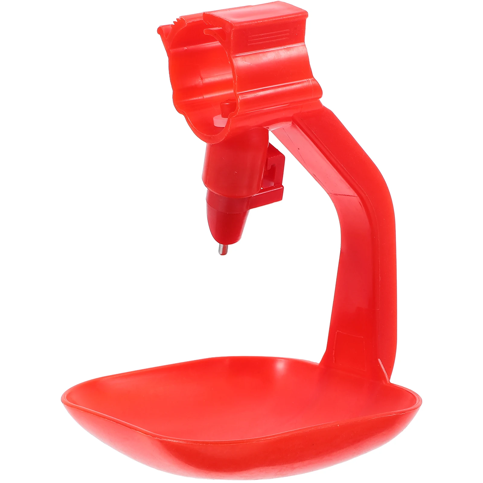 

6pcs Automatic Chicken Waterer Cups Durable Plastic 360 Degree Stainless Steel Spout Leakproof Hanging Chicken Duck Goose Quail