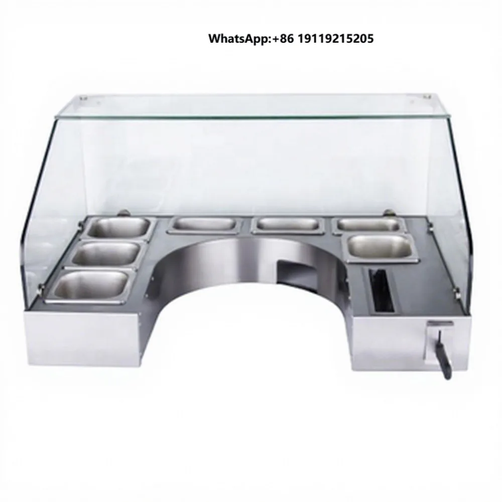 Commercial Round Electric Crepe Maker + Workbench Pancake,  (Guozi), Crepe Machine, Iron Griddle, Non-stick Pancake Machine