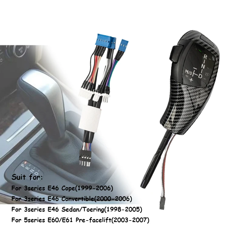 

E46 E83 Gear Shift Knob For BMW Series 3 5 E60 E61 X3 2004-2010 Fashion Desgin LED Shifter Lever Repair Kit Easy to Install
